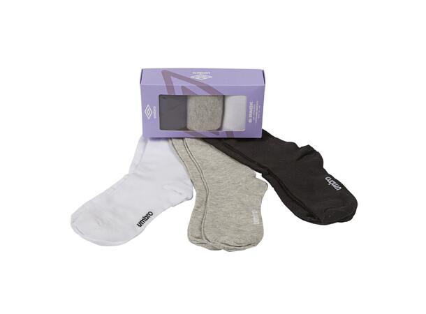 UMBRO 6 Pck Sock Women Box Ass. 35-38 Damestrømper i gaveboks 